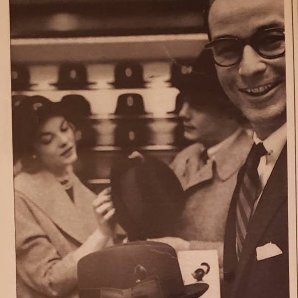 1955 MALLORY Crest HATS Mens Hat Fashion Luxury Fifth Avenue Shop Vintage Print Ad