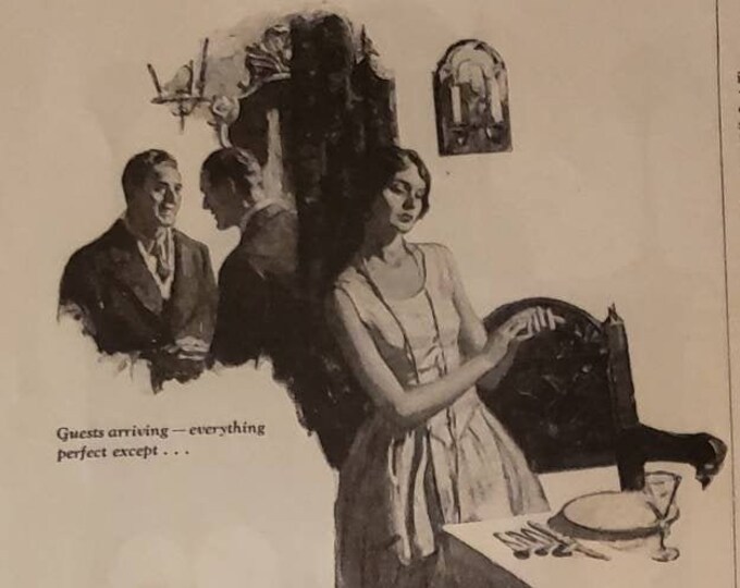 1928 LUX Dish Soap Dishpan Hands Dinner Vintage Print Ad Etsy