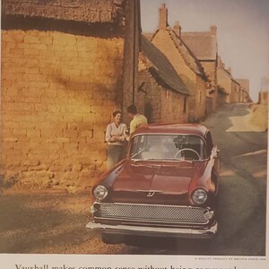 1960 VAUXHALL British Car Small Automobile England Import Vintage Print Ad
