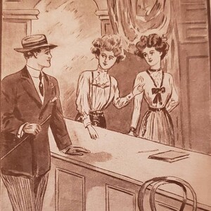 1911 YOURS FOR BUSINESS Iets net zo goed vrouwen Man Vintage Postkaart