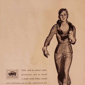 1931 BODY by FISHER General Motors Cars Car Automobile Vintage Print Ad
