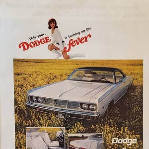 1969 DODGE POLARA Car Auto Chrysler Vintage Print Ad