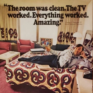 1976 HOLIDAY INN Hotel Room Travel METROPOLITAN Life Insurance Parents Children Vintage Print Ad