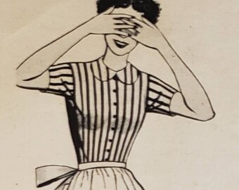 1949 SANI FLUSH Toilet Bathroom Cleaning Household See No Evil Vintage Print Ad