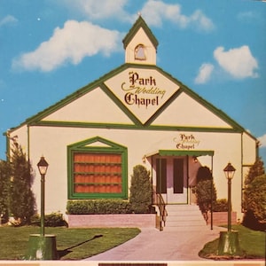 RENO NEVADA Park Wedding Chapel vintage Carte postale