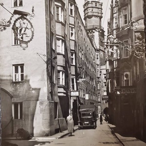 INNSBRUCK AUTRICHE Seilergasse Street View Real Photo vintage Carte postale