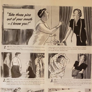1943 SANFORIZED World War 2 Working Woman Job Work Opportunities Vintage Print Ad