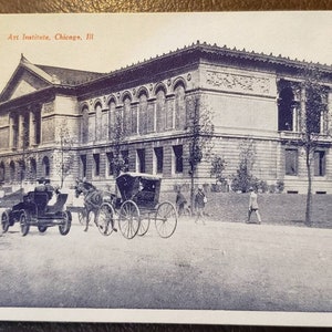 Cartão Postal CHICAGO IL Illinois Art Institute 1910 Vintage