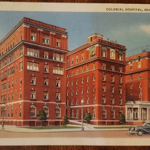 KOLONIAAL ZIEKENHUIS Rochester Minnesota MN Linnen Vintage Post Card