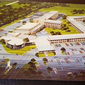 Cartão Postal DES PLAINES IL Illinois O'Hare Inn Airport Hotel Motel Vintage