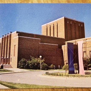 Cartão Postal UNIVERSIDADE DE IOWA Theatre Building Iowa City Vintage