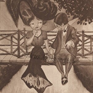 Sofort Digital Download VICTORIAN COUPLE LOVE Vintage Digitale Bilddatei druckbare Scrapbooking Collage Junk Journal Crafting