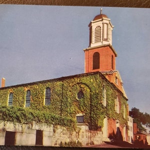 PORTSMOUTH NH New Hampshire St John's Church Vintage Chromen Postkaart