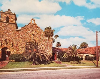 Cartão Postal DAYTONA BEACH FLORIDA Seabreeze United Church Vintage