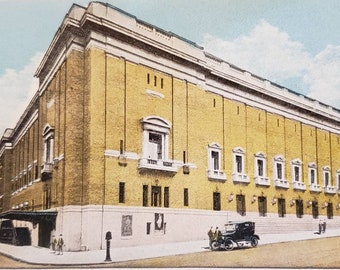 PORTLAND OR Oregon The Auditorium Building Street View Vintage Post Card