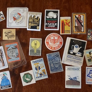 Lot of 20+ Vintage POSTER STAMPS