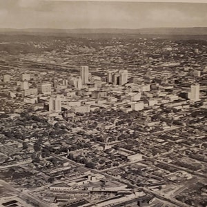 1931 BIRMINGHAM ALABAMA Aerial City View Vintage Fotofotografie