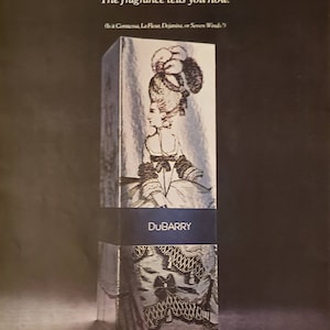 1972 DUBARRY Womens Fragrance Cologne Perfume DUBOUCHETT Creme de Menthe Cordial Alcohol Crystal Design Vintage Print Ad