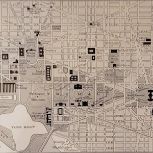 1931 WASHINGTON DC District of Columbia Vintage Karte