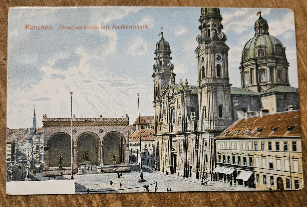 Odeonsplatz. Feldherrnhalle. Munich. Allemagne Photo Stock - Alamy