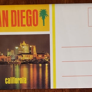 SAN DIEGO California Vintage Post Card Folder 12 keer bekeken