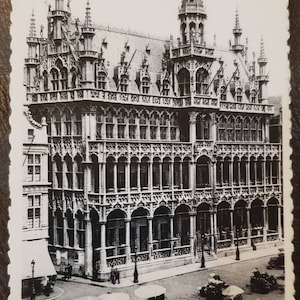 BRUSELAS BÉLGICA Maison du Roi Broodhuis Real Photo Vintage Post Card
