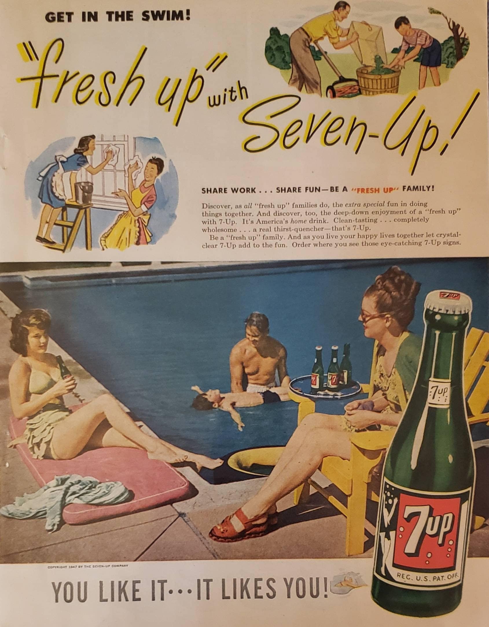 Amazon.com: RelicPaper 1949 7Up: Fresh Up with Seven Up