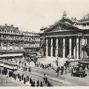 Download digitale istantaneo BRUXELLES BELGIO Vintage Digital Image File stampabile Scrapbooking Collage Junk Journal Crafting