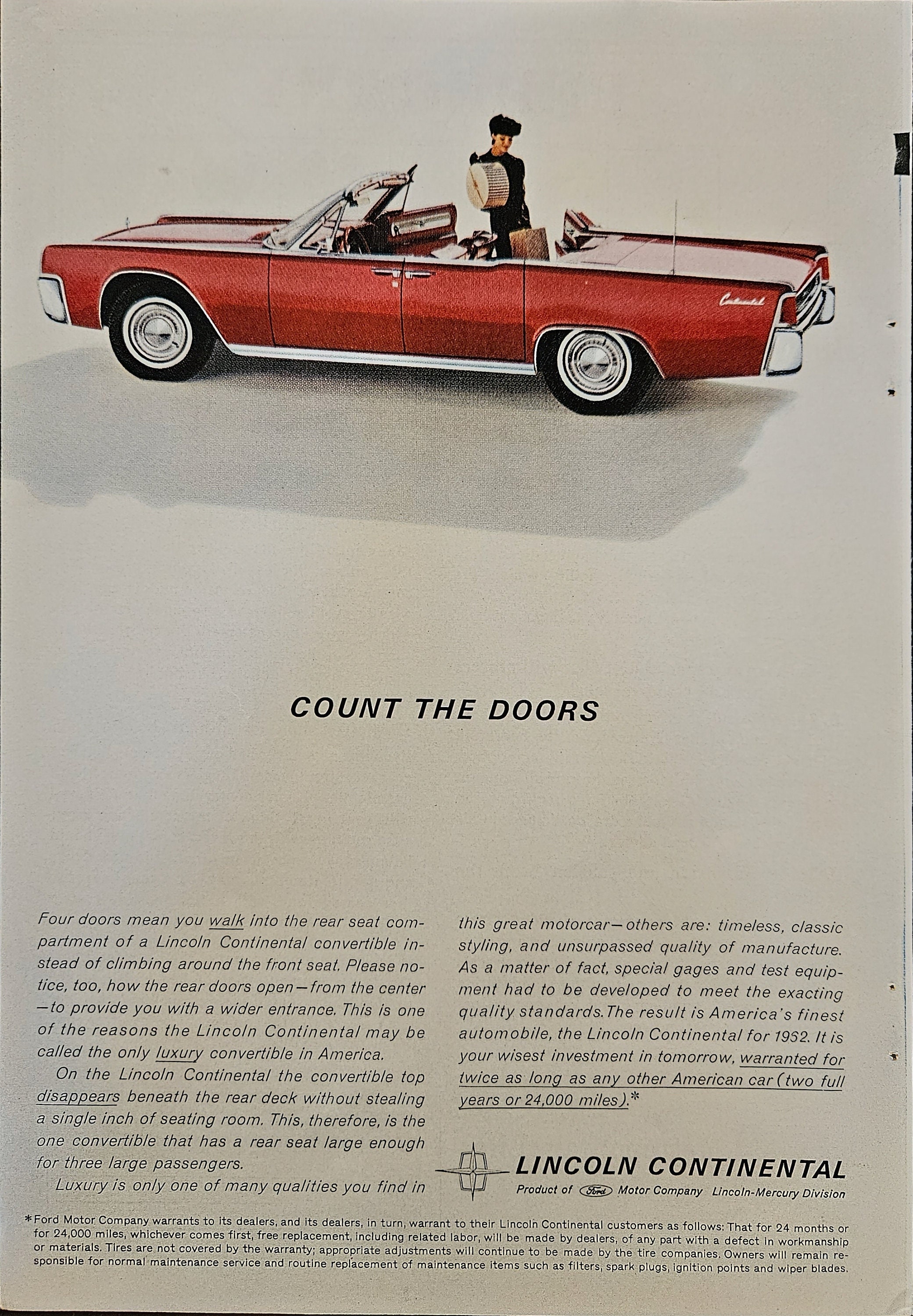 リンカーン・コンチネンタル　アンティークポスター 現在、この商品の在庫はありません - Etsy