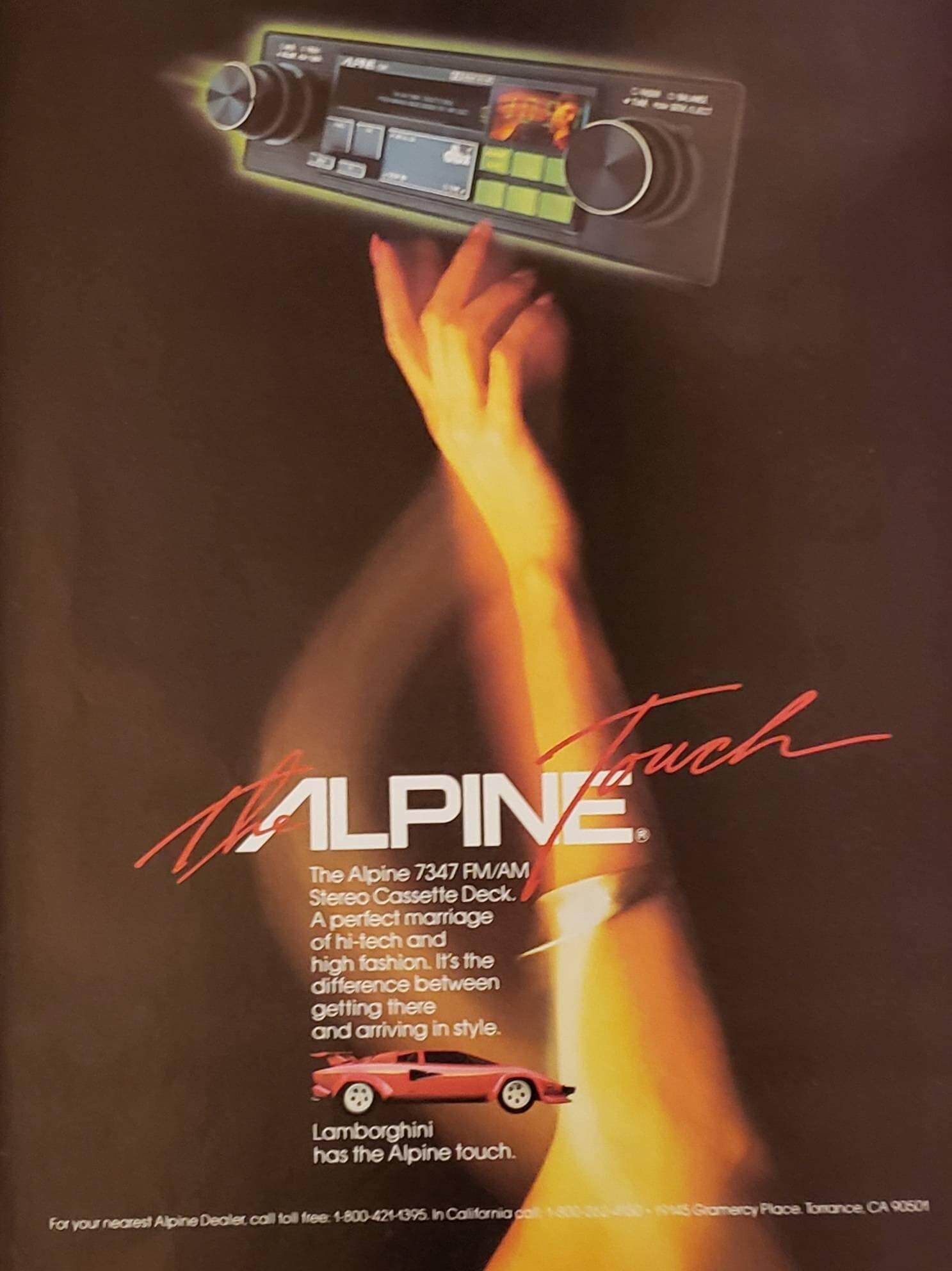 1983 ALPINE 7347 AM FM Car Stereo Cassette Deck Etsy