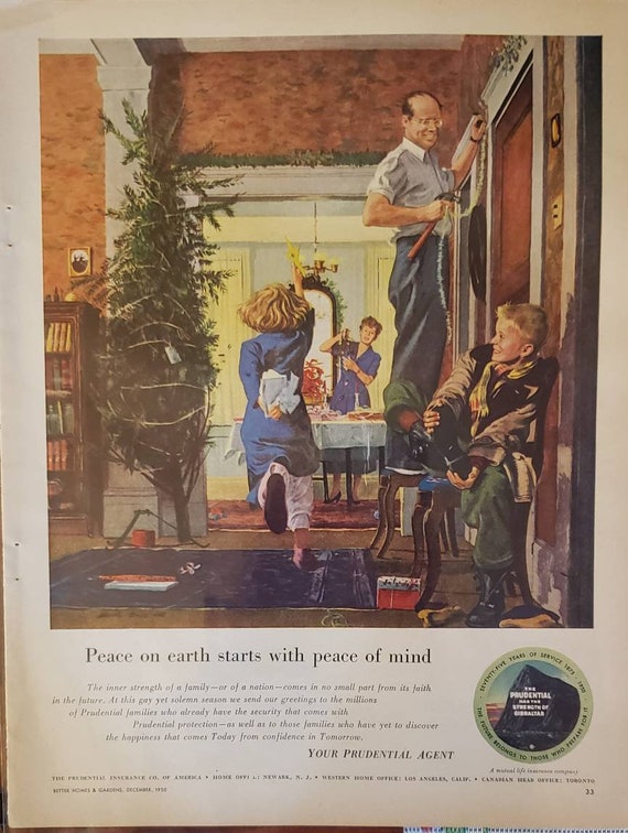 1950 NESCAFE Instant Coffee Beverage Drink PRUDENTIAL Insurance