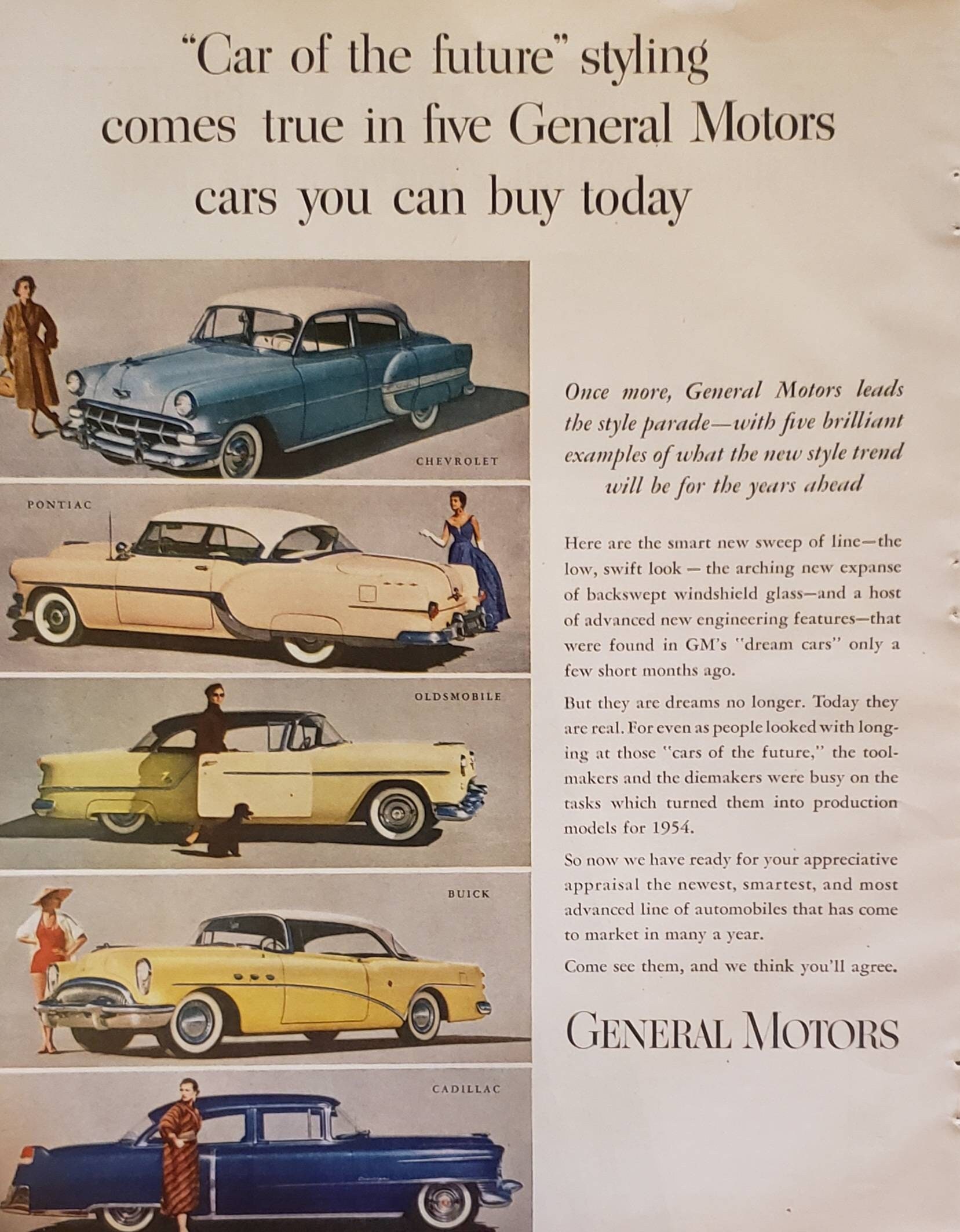 Vintage 1925-29 General Motors Car Advertisements 2