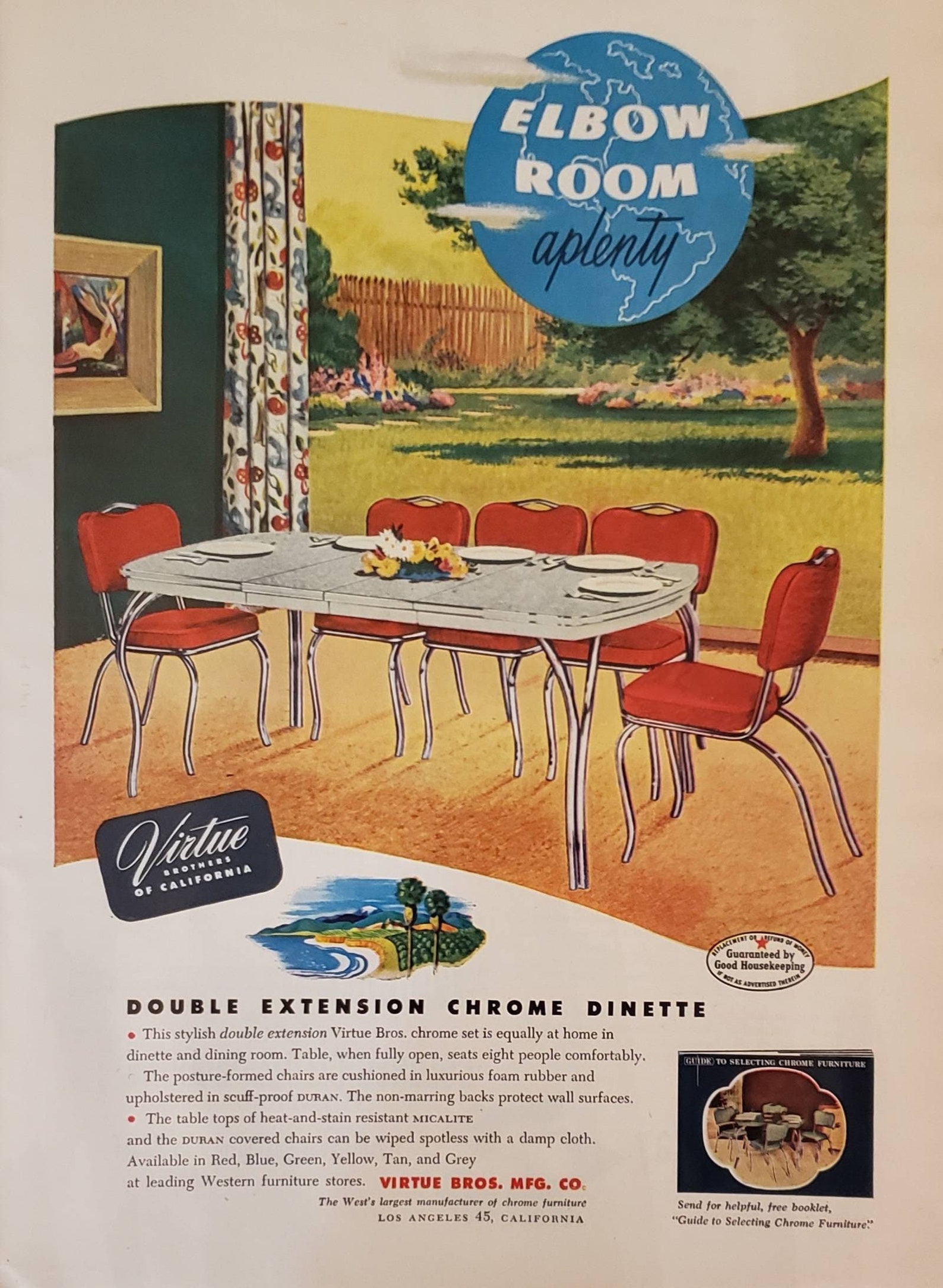 1950 VIRTUE BROTHERS of California Double Extension Chrome