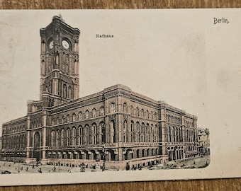 BERLIN GERMANY, Rathaus Ansicht Deutschland Ungeteilte Rückseite Pre 1907 Vintage Postkarte Postkarte