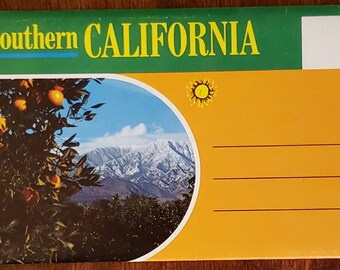 Pasta de cartão postal vintage do sul da Califórnia 13 visualizações