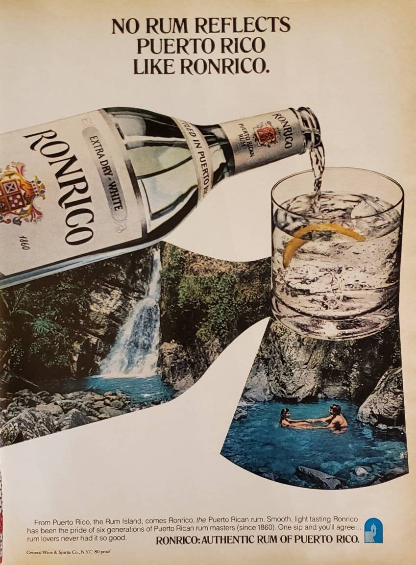 1979 RONRICO RUM Puerto Rico Alcohol Drink Beverage Vintage Print Ad Etsy