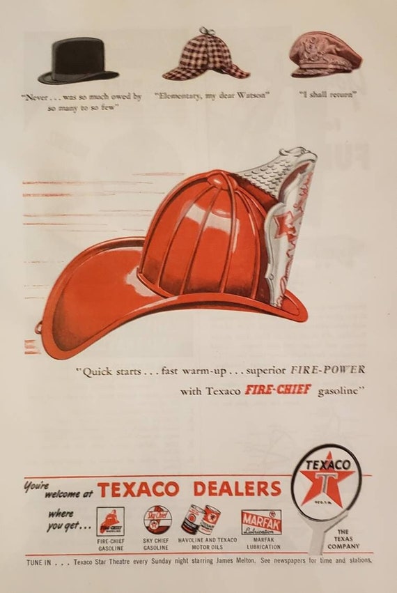 1946 TEXACO Fire Chief Gasoline Gas 