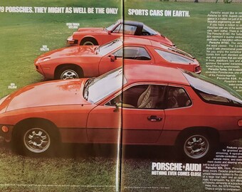 911SC Sports Cars & Race Car VINTAGE ADVERTISEMENT 1978 PORSCHE 924-928 