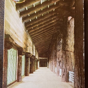 1909 SEATTLE WA Washington Alaska Yukon Pacific Exposition Forestry Building Interior Offizielle Vintage Postkarte