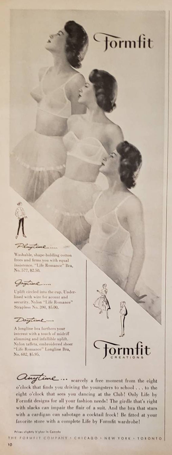 1955 LIFE BY FORMFIT Womens Bra Girdle Lingerie Underwear Fashion