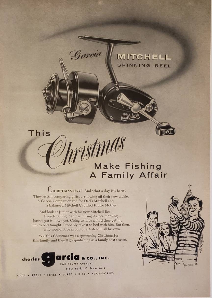 1955 GARCIA Fishing Rod MITCHELL Spinning Wheel Family Etsy