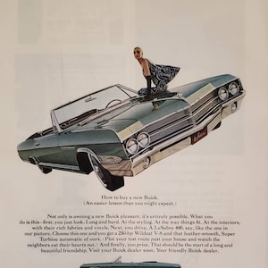 1965 BUICK LeSabre 400 V8 Auto Auto Vintage Print Ad