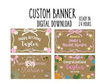 Custom Digital Banner (mit handgemalter Option)