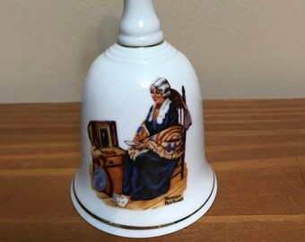 Vintage 1985 Norman Rockwell Bell-Memories Bell-Norman Rockwell Collectible-Vintage Collectible Bell