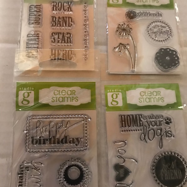 Studio G Clear Stamp Etsy