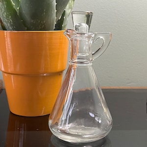 Vintage Hazel Atlas Vinegar/Oil Cruet Jar-Please Read Description