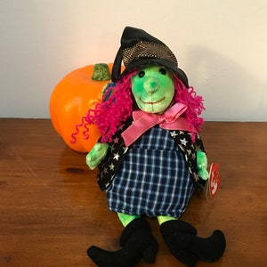 Vintage 2000 &quot;Scary&quot; Witch TY Beanie Baby - Halloween Collectible