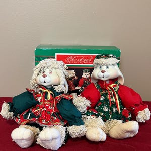 Vintage House Of Lloyd Christmas Around The World Christmas Bunnies-Please Read Description