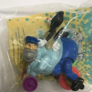 Vintage 1993 Animaniacs McDonalds Toy: Yakko Ridin Ralph (Unopened)