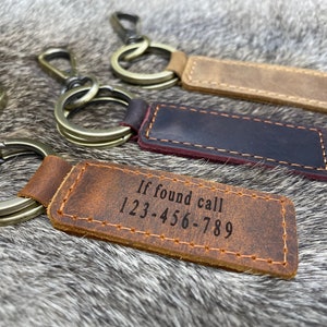 Lost Keys Keychain, Lost and Found Keyring, Call If Found Key FOB
